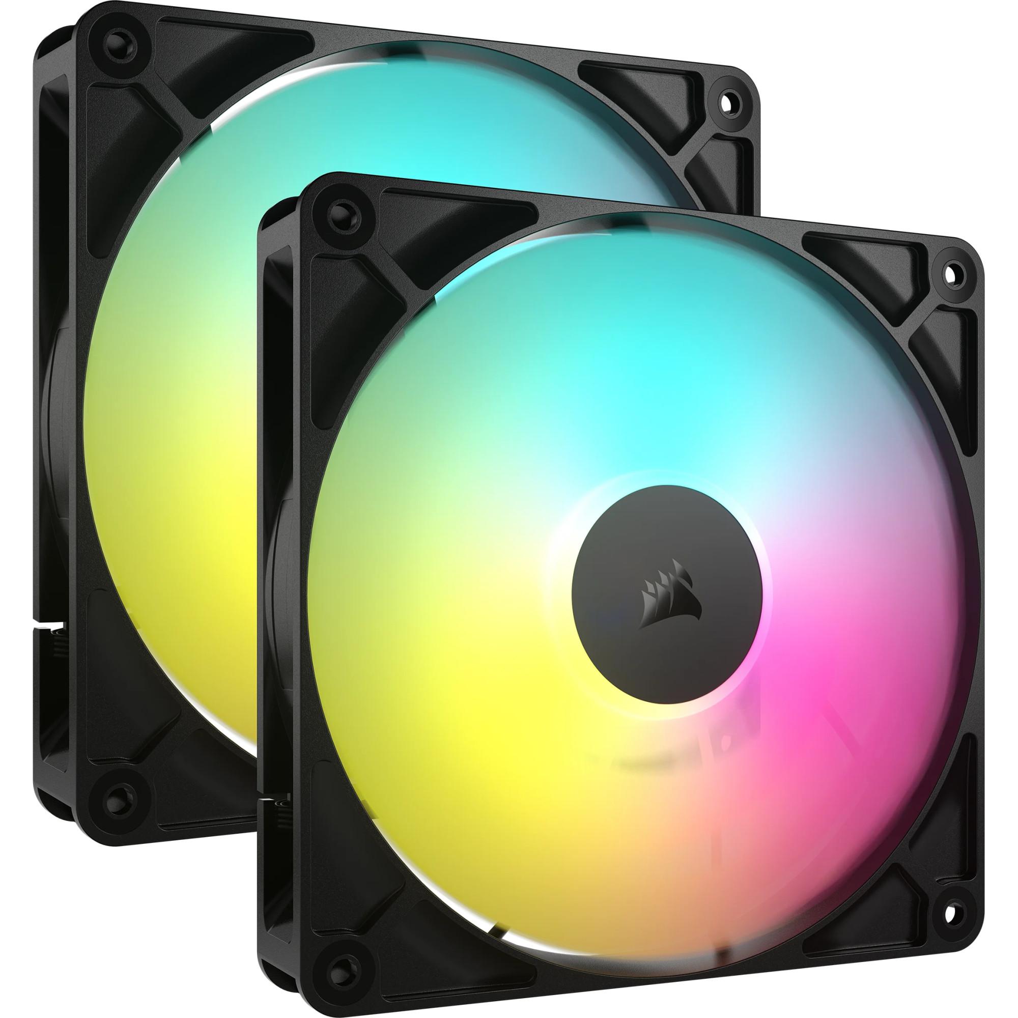 RS140 ARGB 140mm PWM, 2 Stück, Schwarz