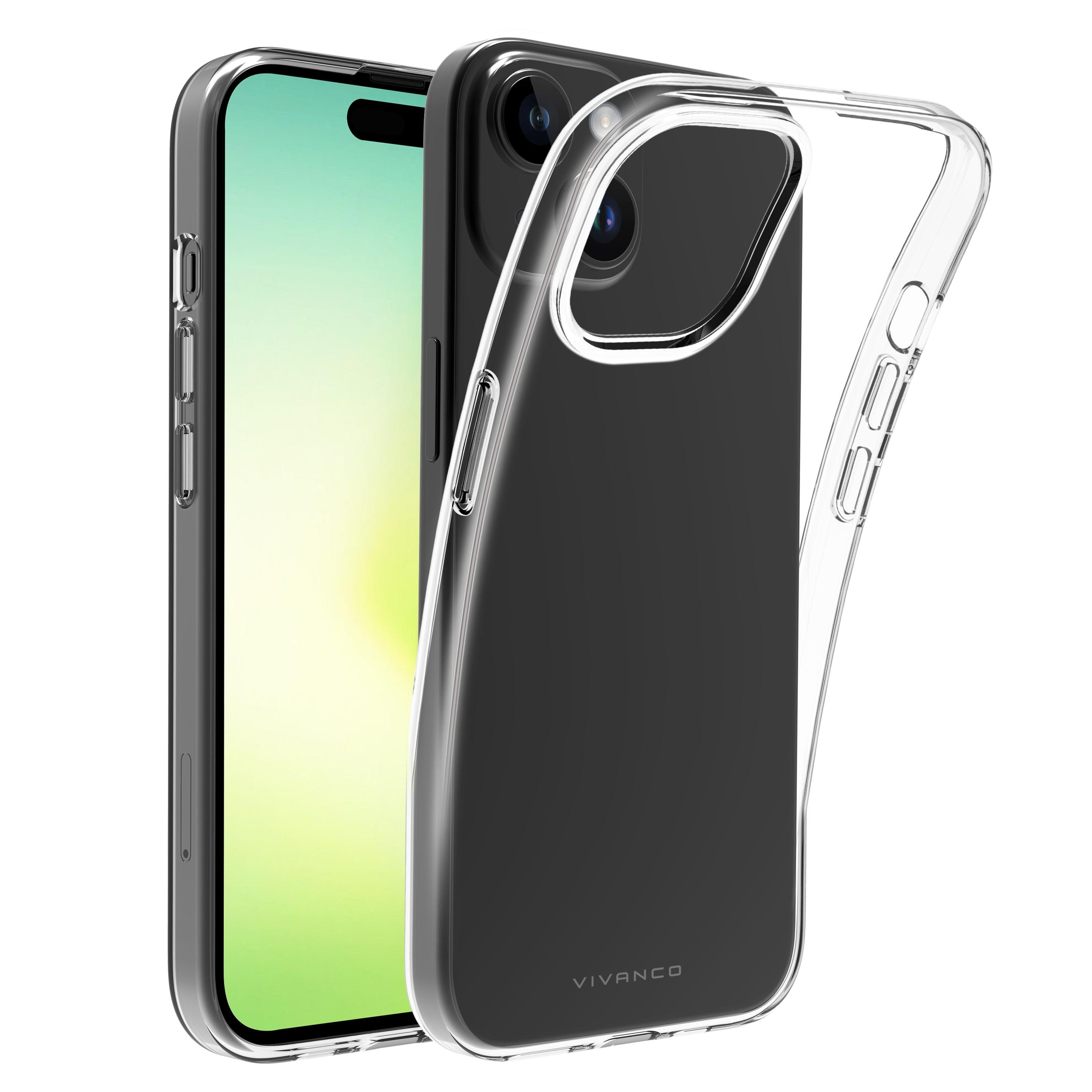 Super Slim Cover für iPhone 15 Plus, transparent (63914) Handyhülle