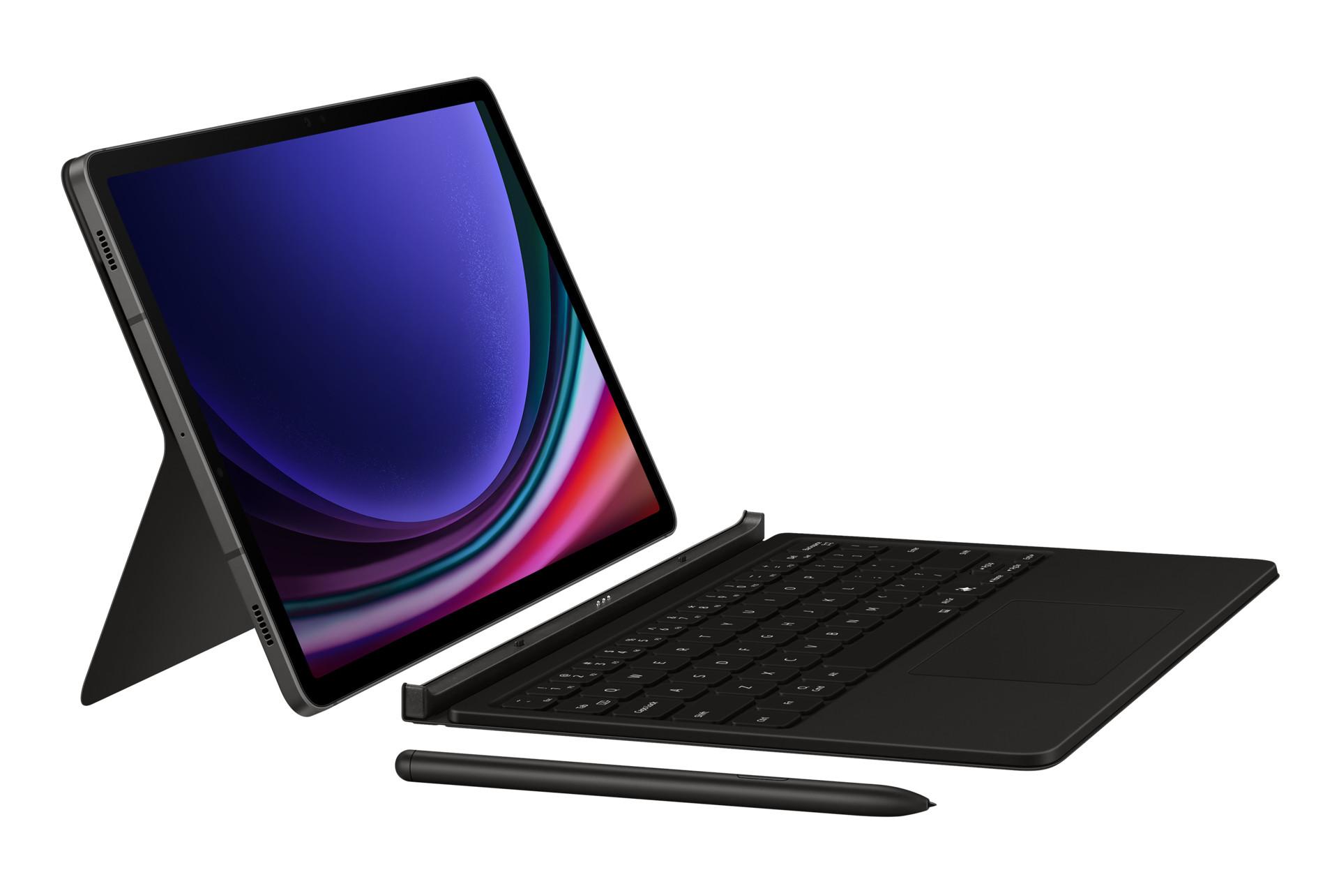 Book Cover Keyboard EF-DX725 für das Galaxy Tab S9 | S9 FE, Black Tablet-Hülle