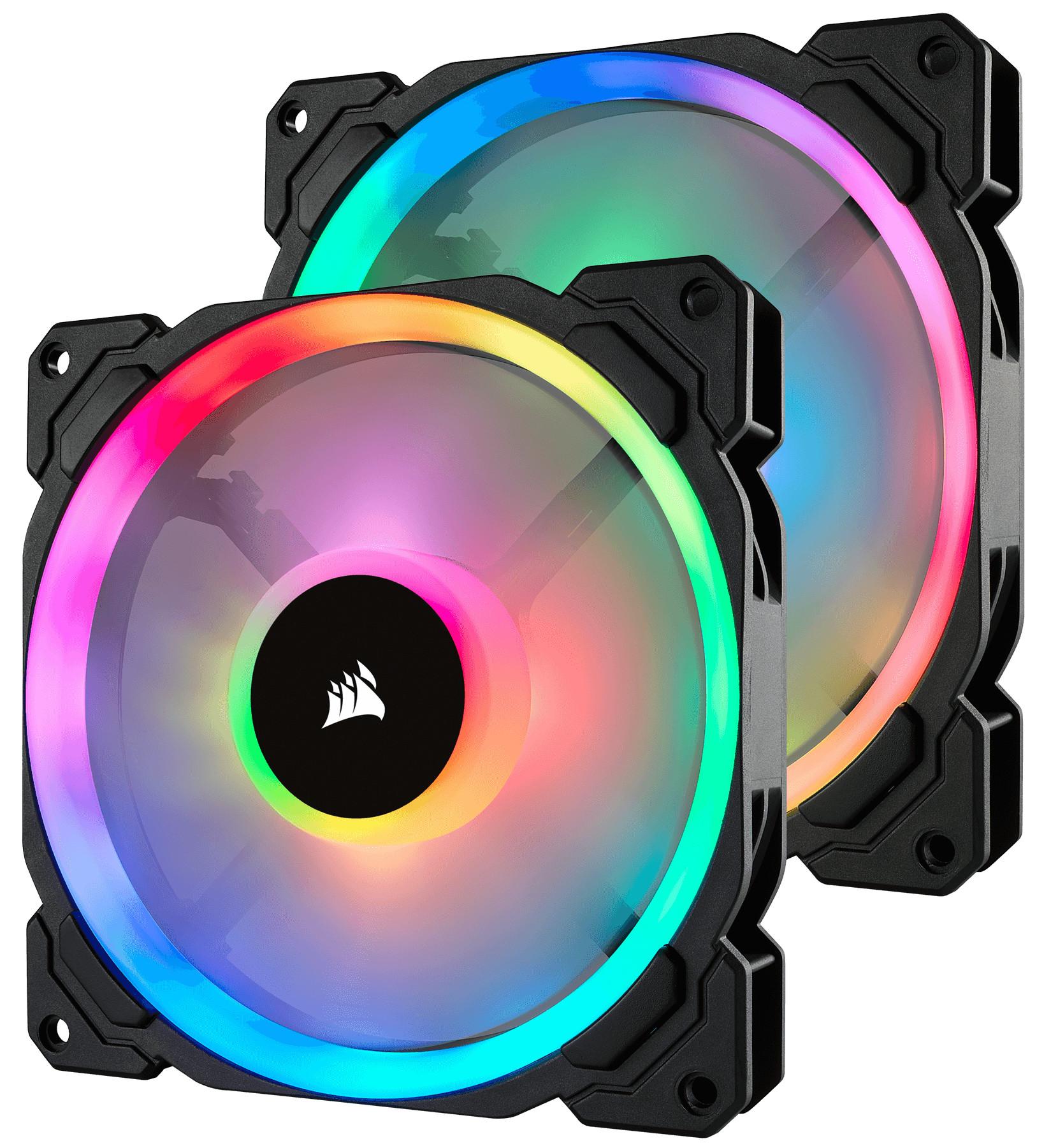 LL140 RGB, 2er Pack Gehäuselüfter