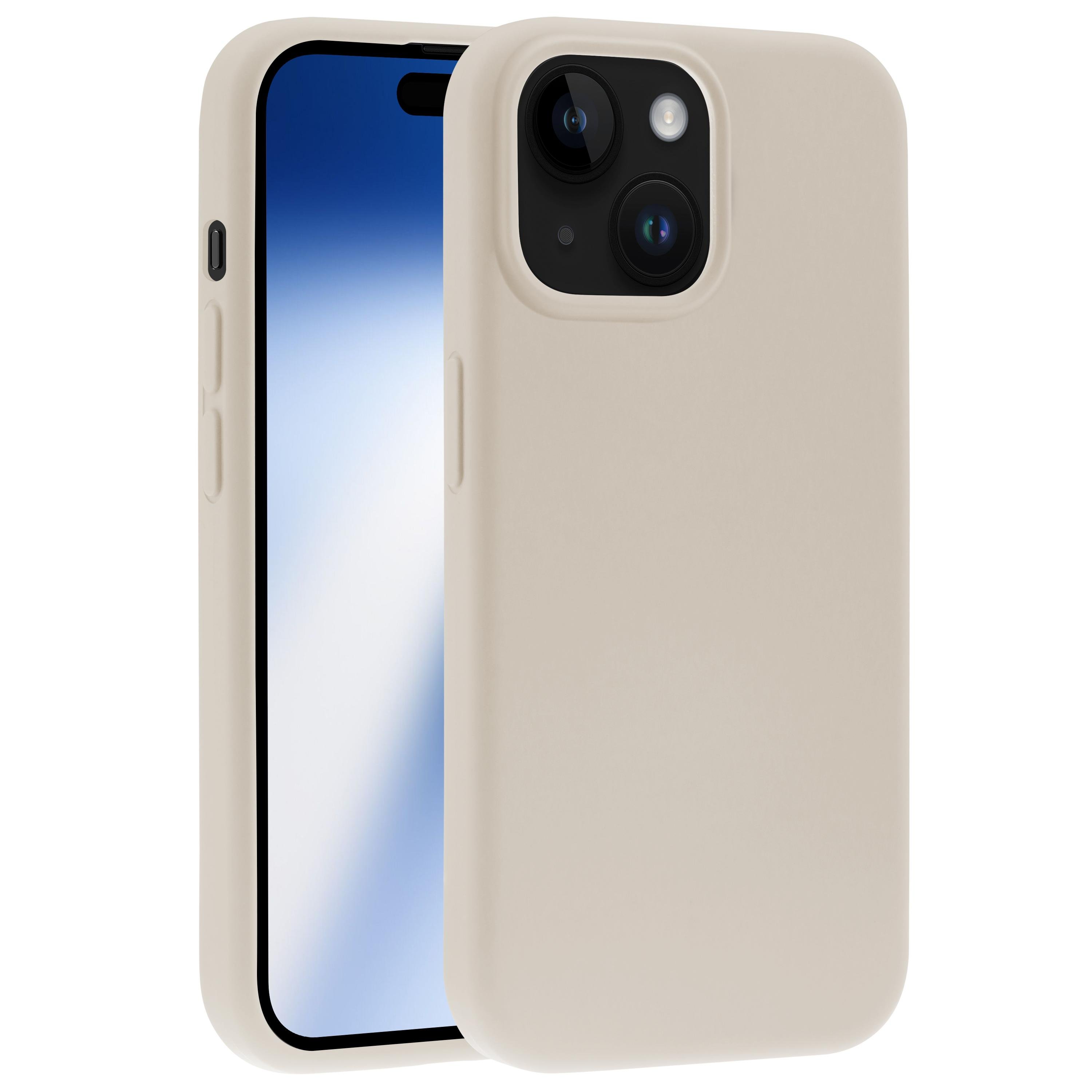 Mag Hype Cover für iPhone 15, Magnetic Wireless Charging Support, beige (63887) Handyhülle