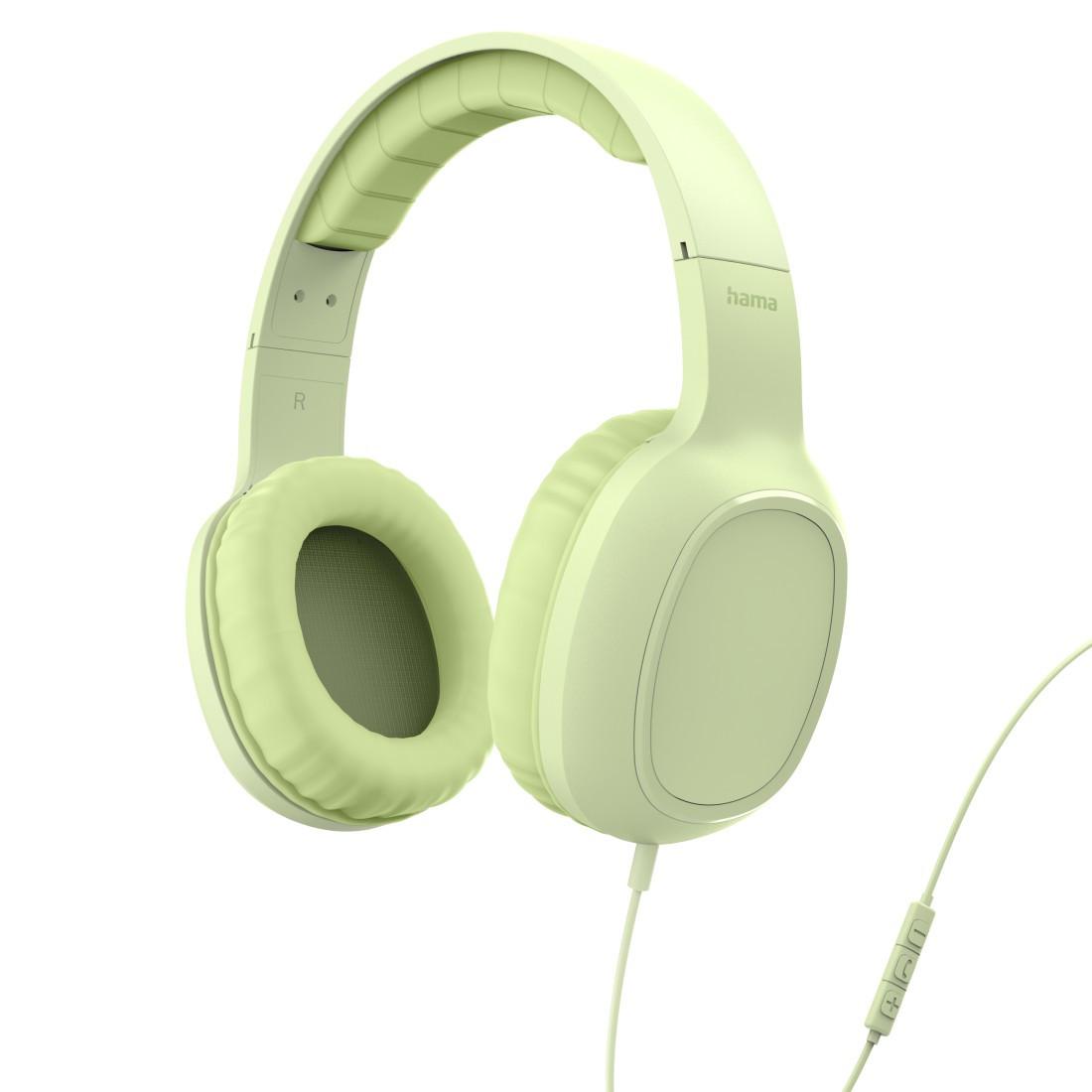 Kopfhörer "Fun C", On-Ear, Mikrofon, einseitige Kabelführung, USB-C, Grün (00221816)