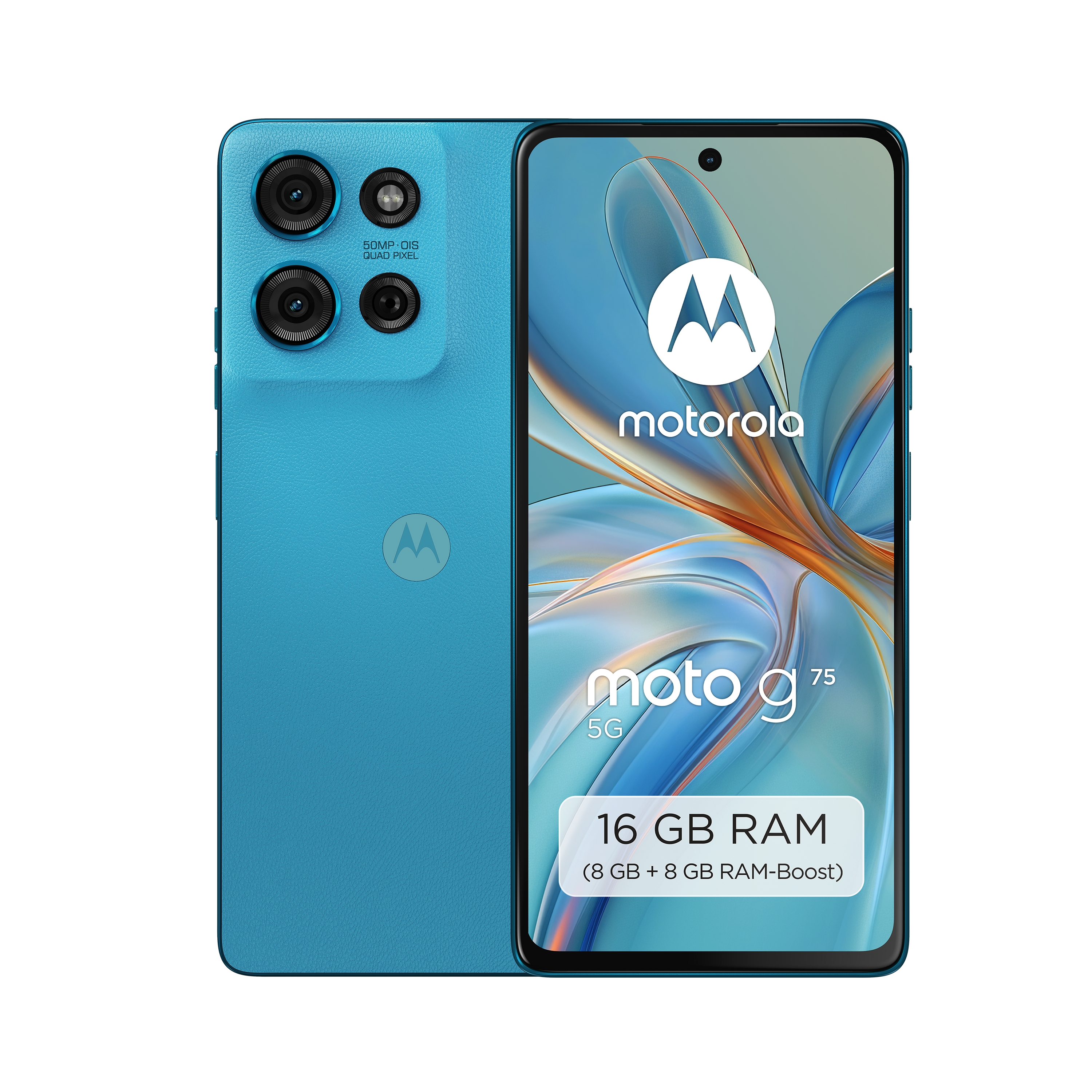 moto G75 5G 8GB + 256GB Aqua Blue Smartphone