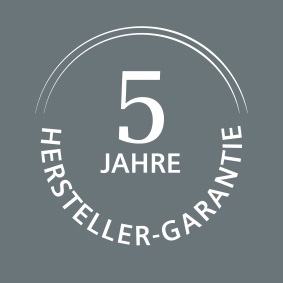 5 Jahre Herstellergarantie