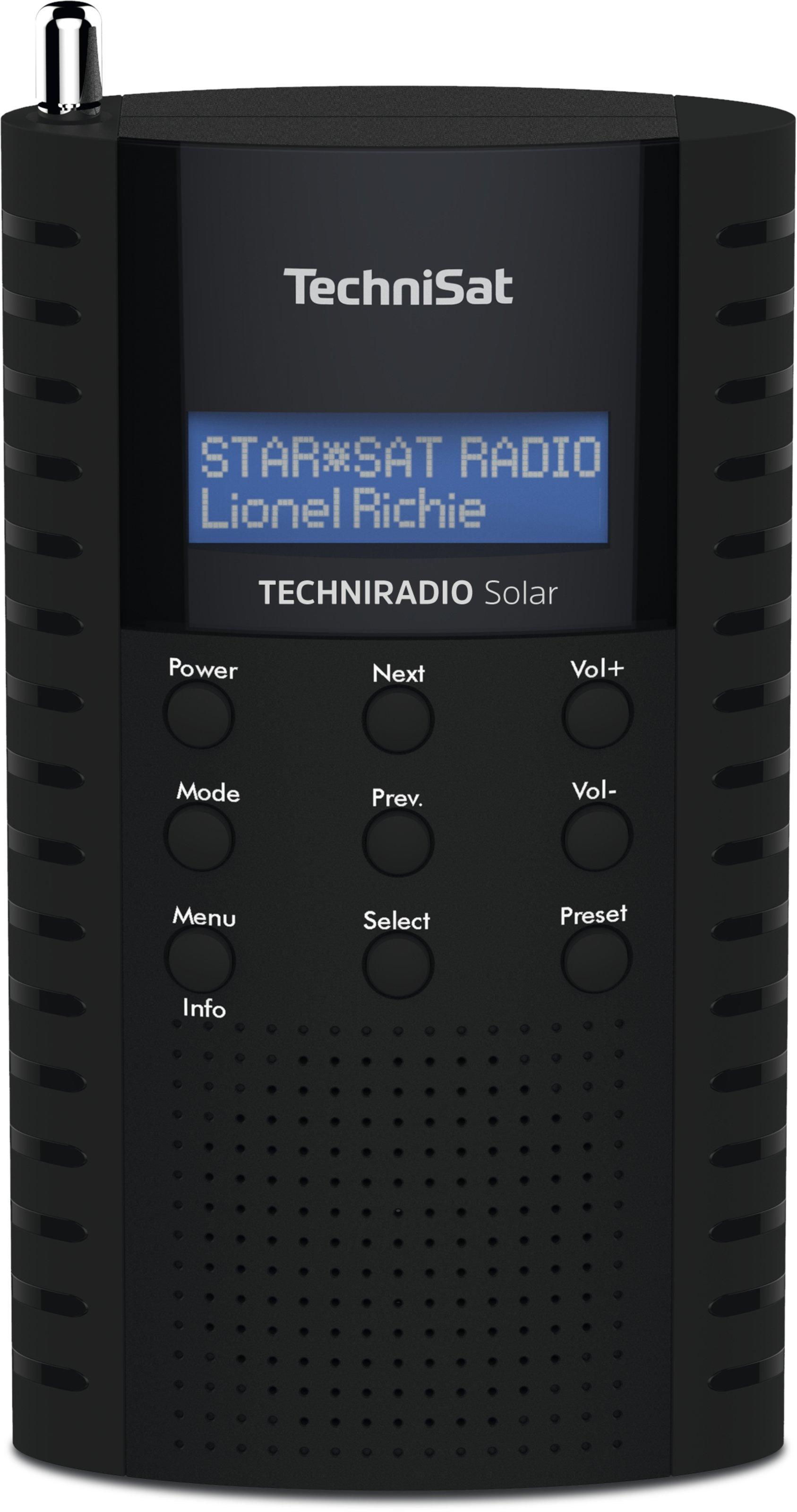 TECHNIRADIO Solar schwarz DAB+ Radio