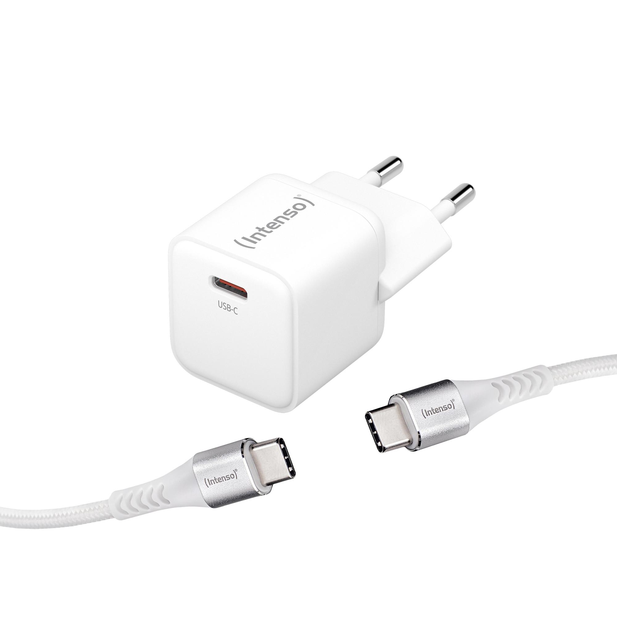 W30C 30W GaN Adapter + C315C USB-C-Kabel, 1,5 m, Weiß