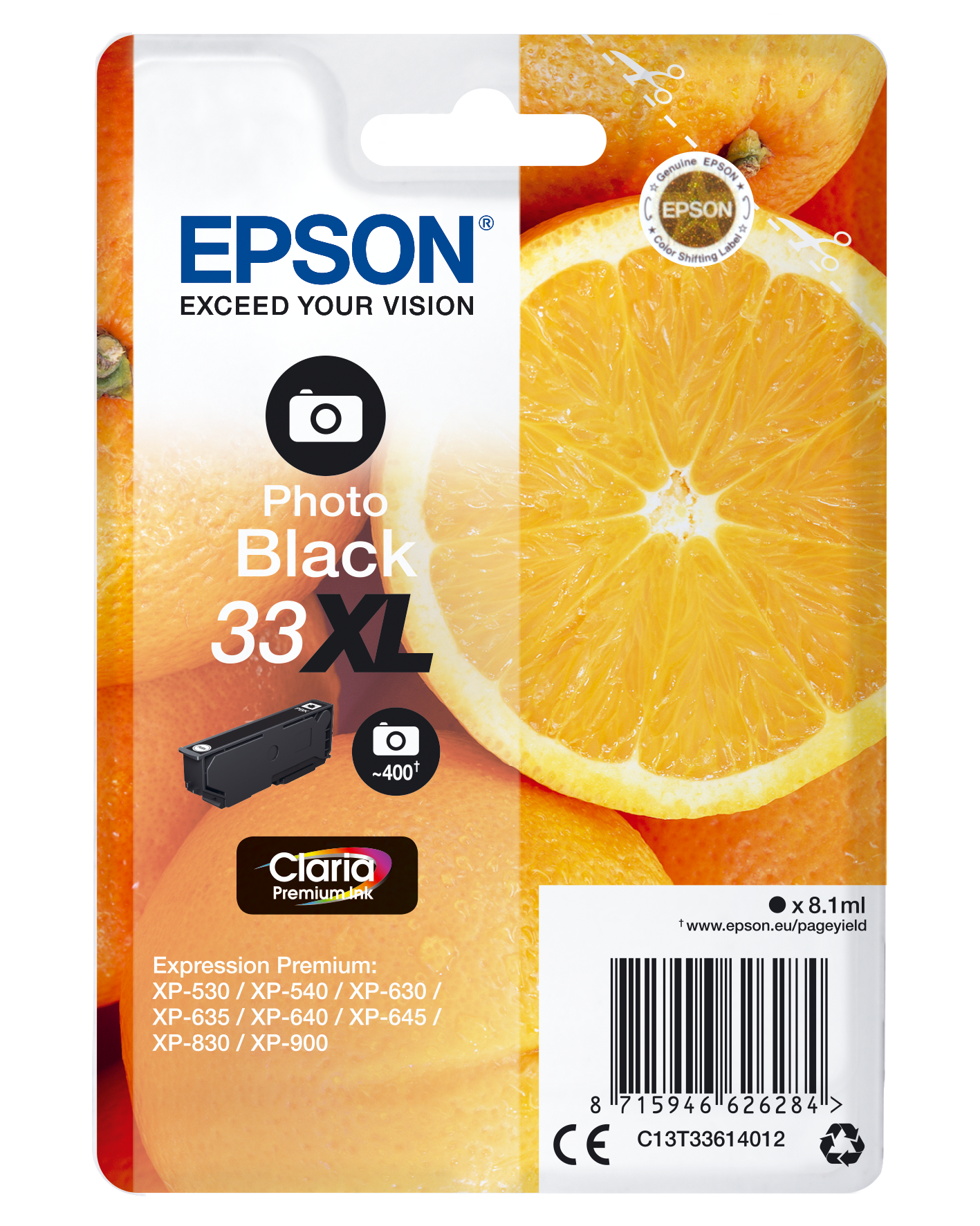 C13T33614012 Orange XL PBK Druckerpatrone