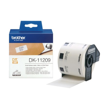 DK-11209 schwarz auf weiß Einzeletiketten