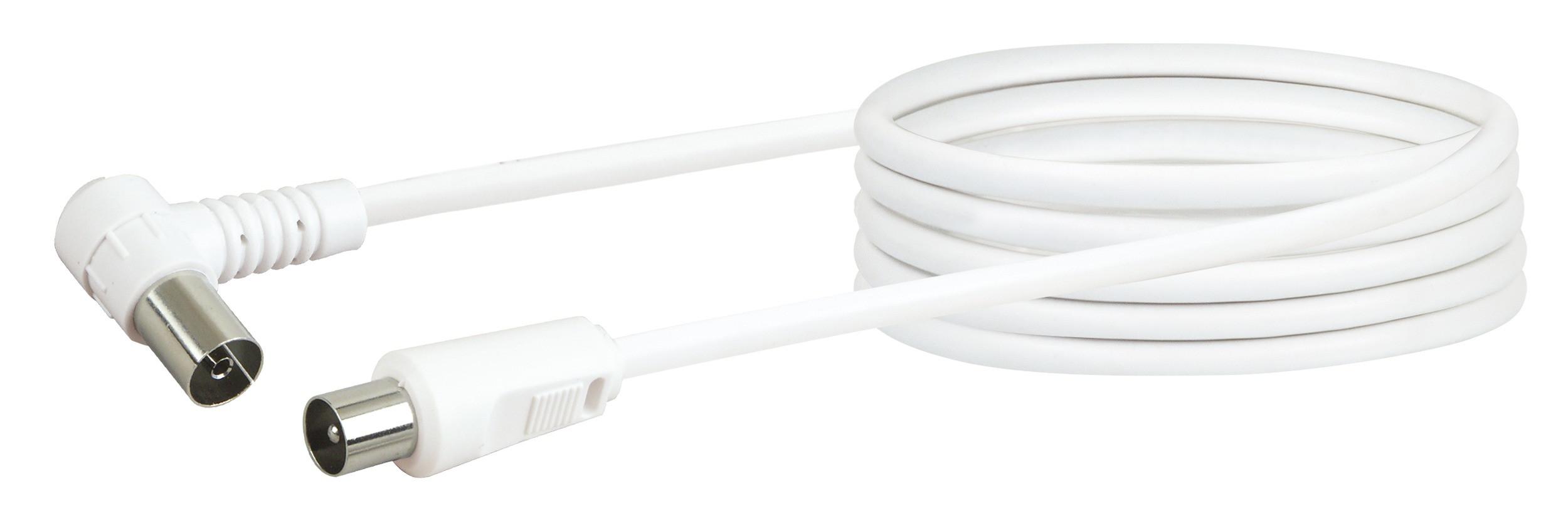 Antennen Anschlusskabel (75 dB) KVKW30 - IEC Winkelbuchse > IEC Stecker, 3m