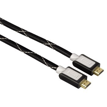 High Speed HDMI™-Kabel, St. - St., Ethernet, Gewebe, vergoldet, 1,5 m (00030113)