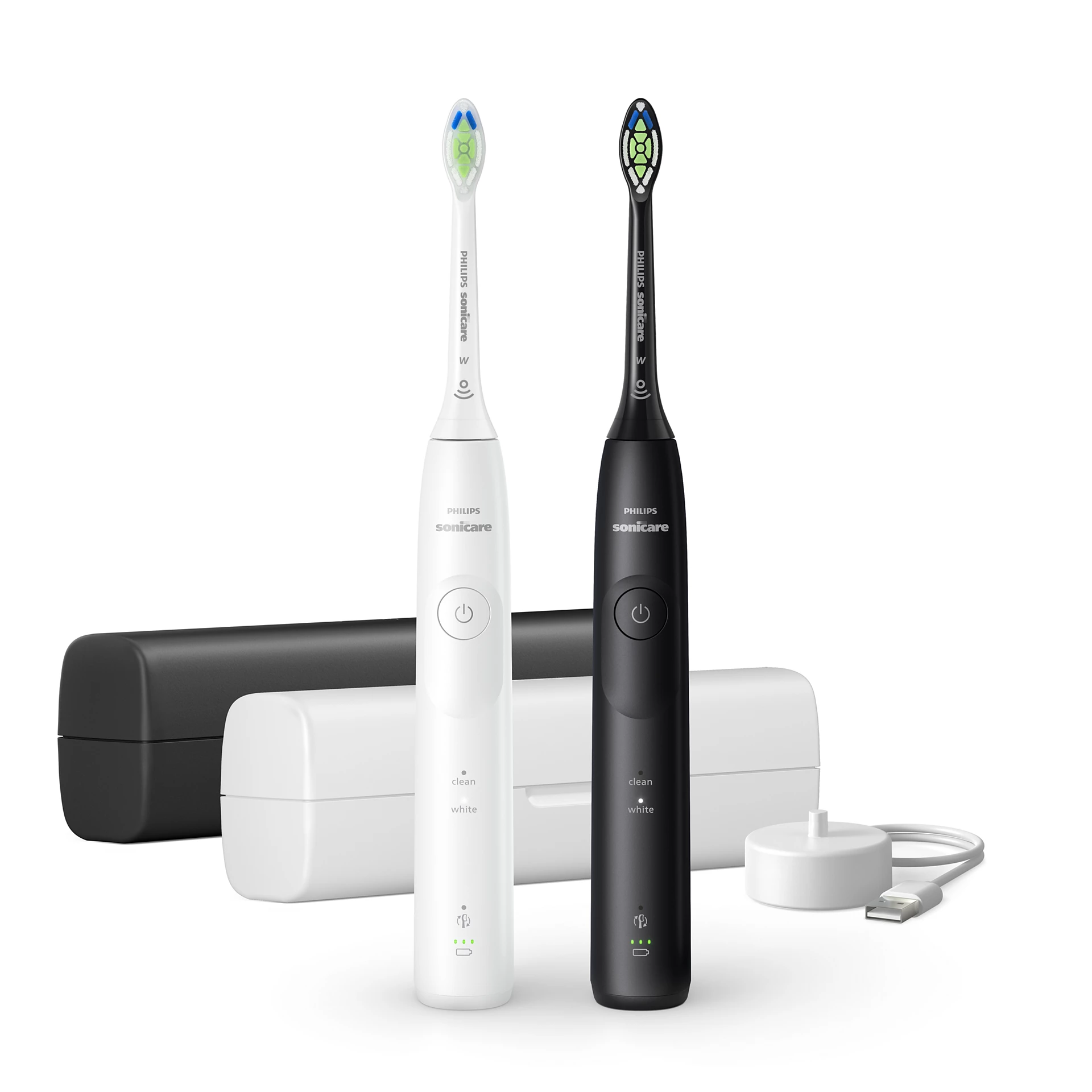 HX7119/02 Sonicare 5500 Weiß/Schwarz Schallzahnbürste
