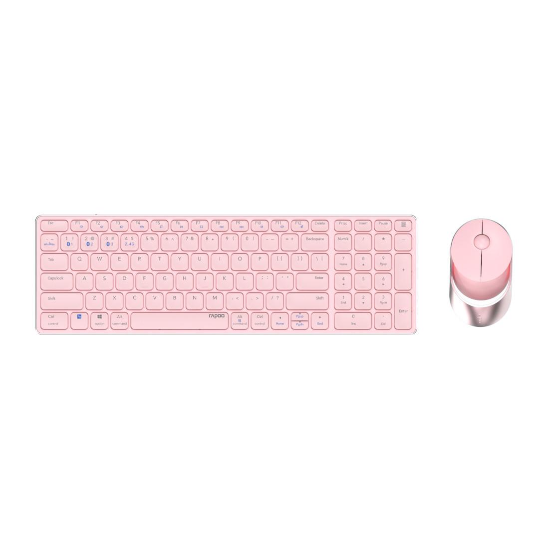 Kabelloses Multi-Mode-Deskset "9750M", Pink, QWERTZ (00215376)