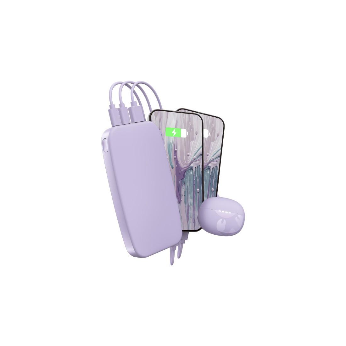 Powerbank 18000mAh USB-C, Ultra Fast Charge & 20W PD,Dreamy Lilac 2 (00231827)