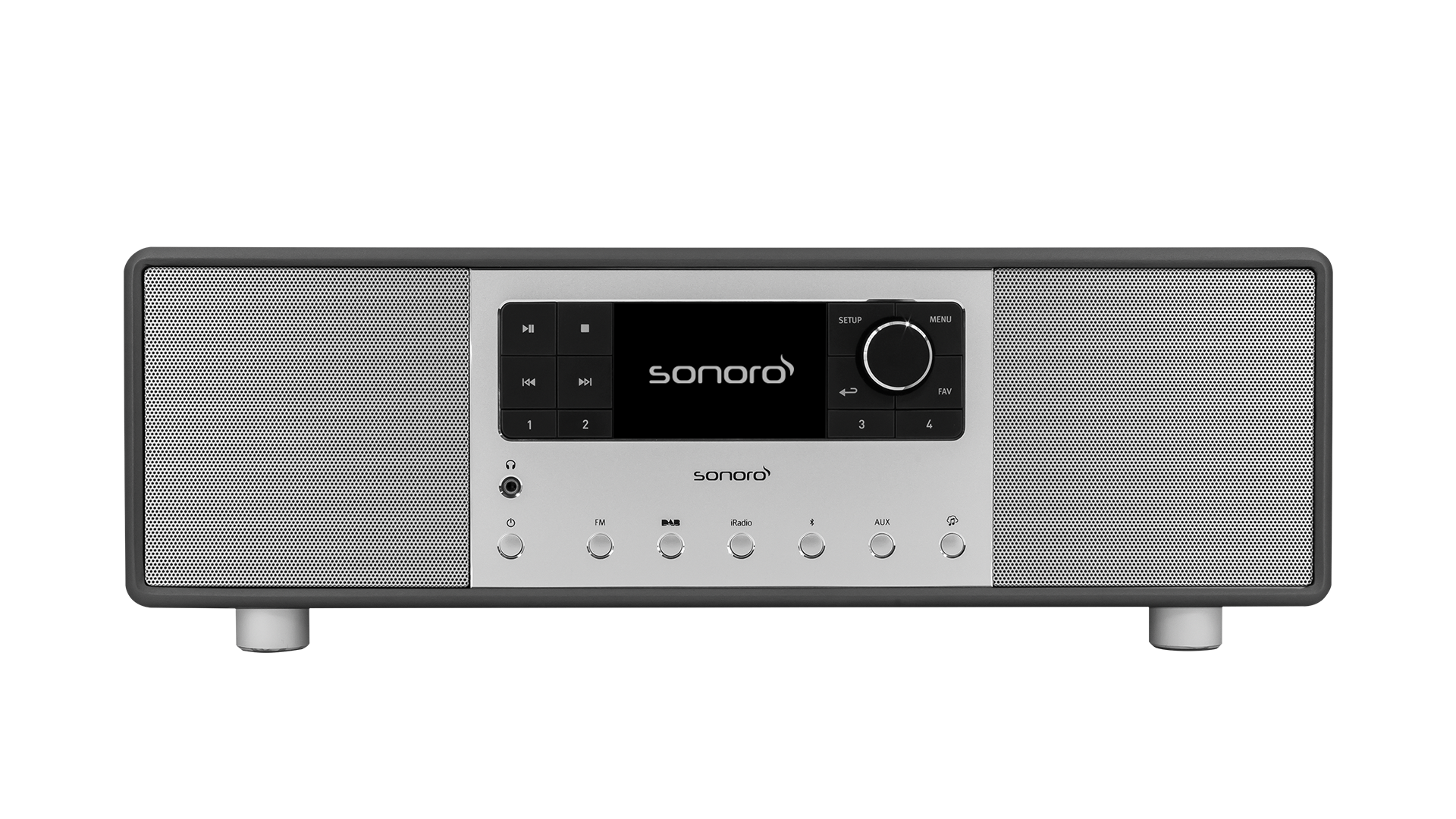 DAB+ Radio PRIMUS graphit (matt) silber