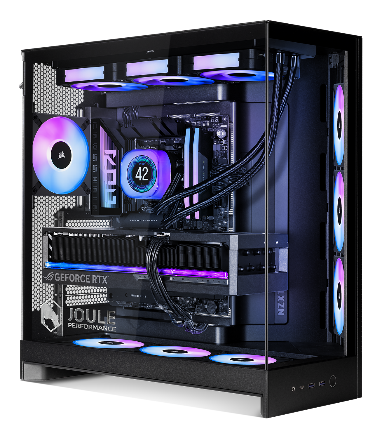 High End Gaming PC, Schwarz, Intel Core Ultra 7 270K Plus, 32 GB, 2 TB, NVIDIA GeForce RTX 5080