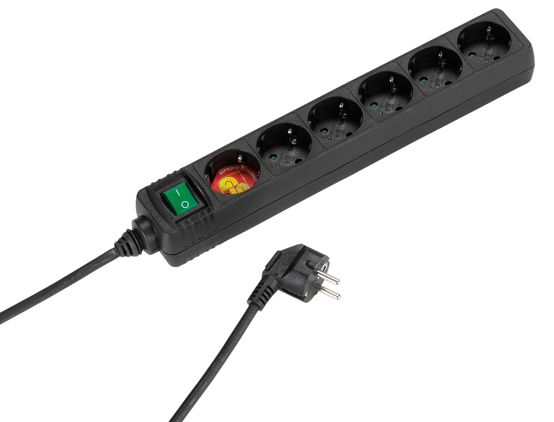 6-fach Steckdosenleiste mit Schalter (27019)