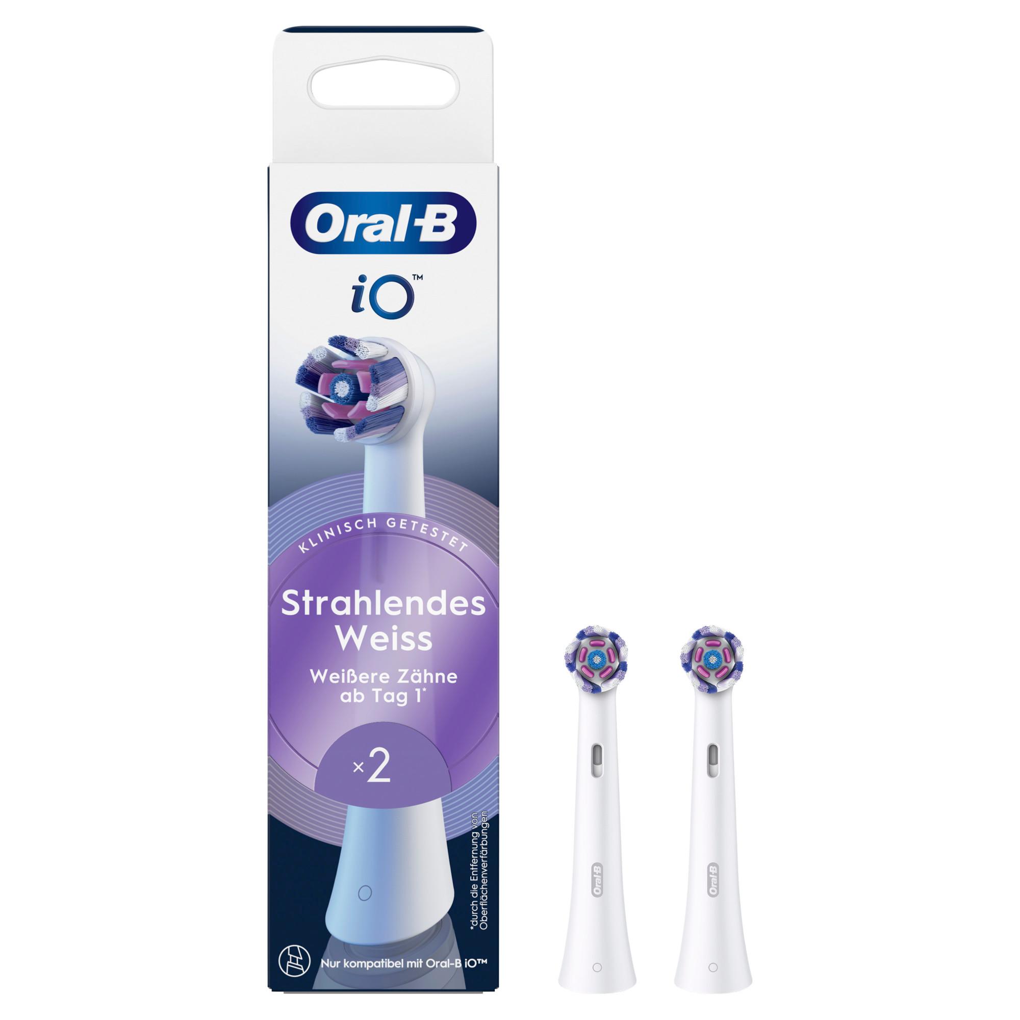 iO Strahlendes Weiss, Original Aufsteckbürsten, Weiß, 2er