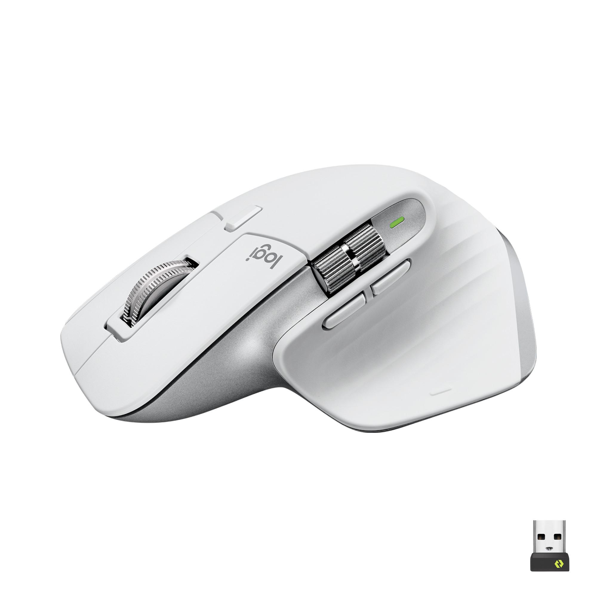 Logitech MX Master 3S Maus rechts RF kabellos + Bluetooth weiß