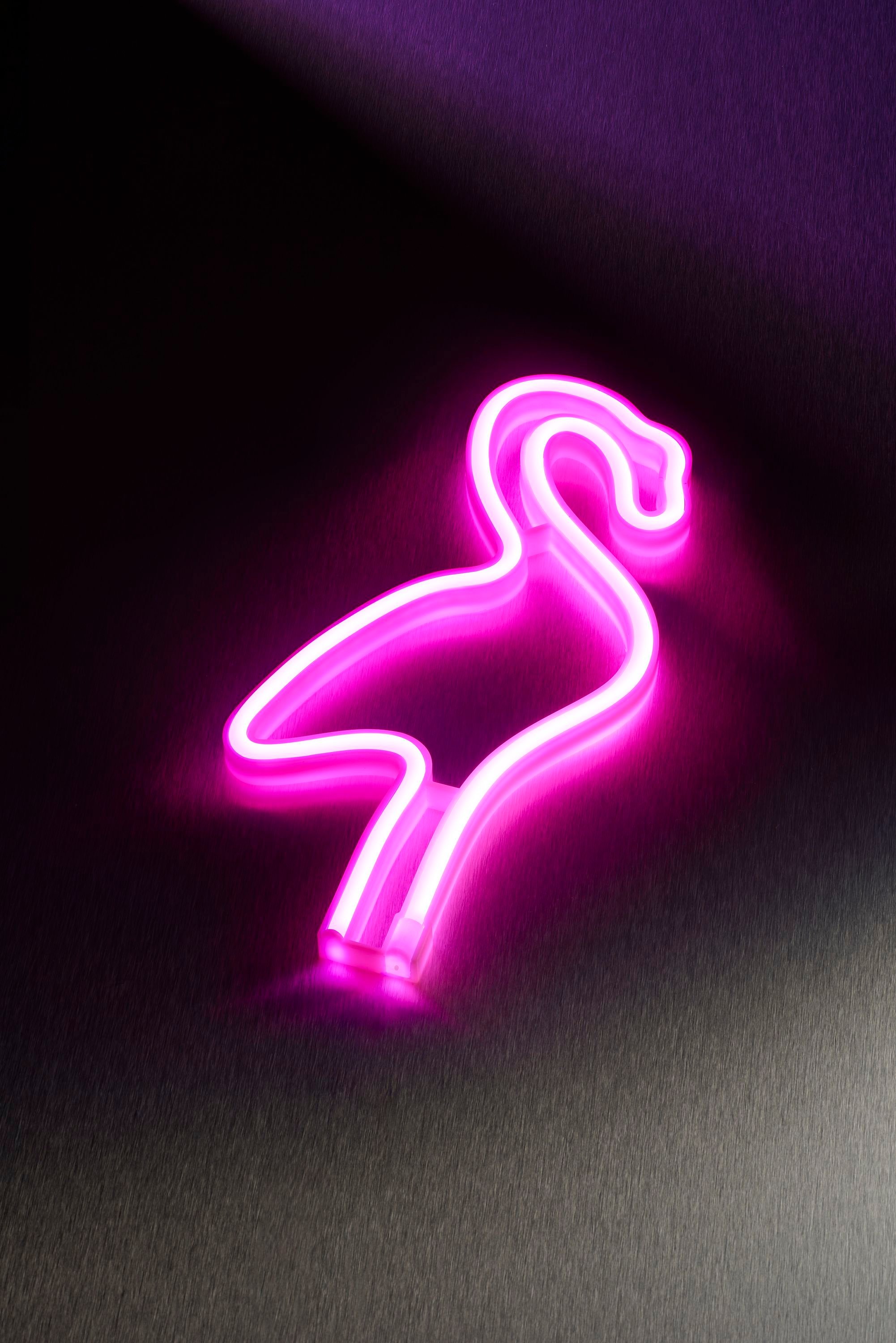 Neon Wall Light Flamingo