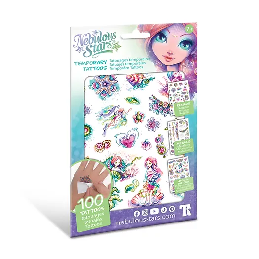 Tattoos-Set Temporäre Tattoos - Coralia