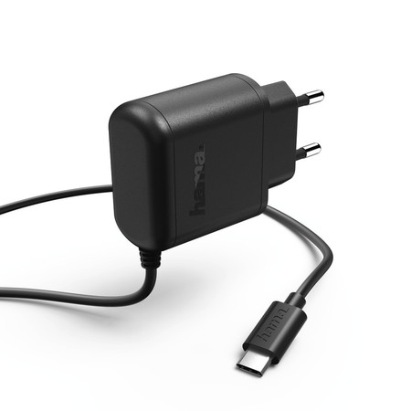 Ladegerät, USB Type-C, 3 A, schwarz