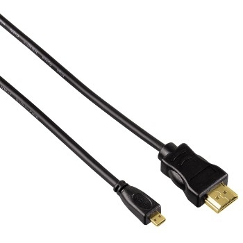 High Speed HDMI™-Kabel, St. Typ A - St. Typ D (Micro), Ethernet, 0,5 m (00074239)