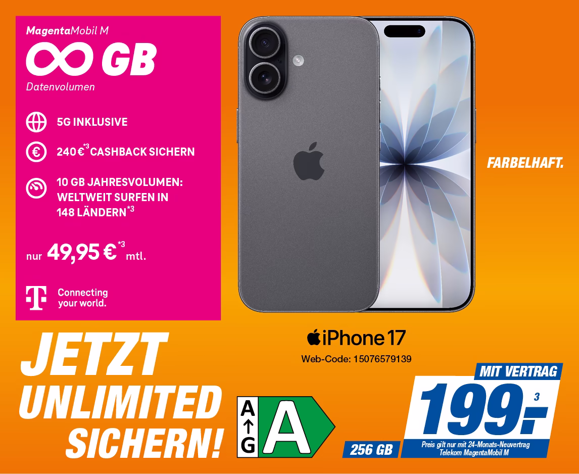 iPhone 17 mit Telekom MagentaMobil M
