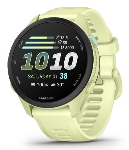 Forerunner 70 Zitrone/Schwarz mit Schnellwechsel Silikon-Armband 20 mm Smartwatch