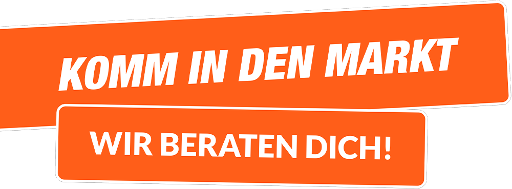 Komm in den Markt, wir beraten dich.