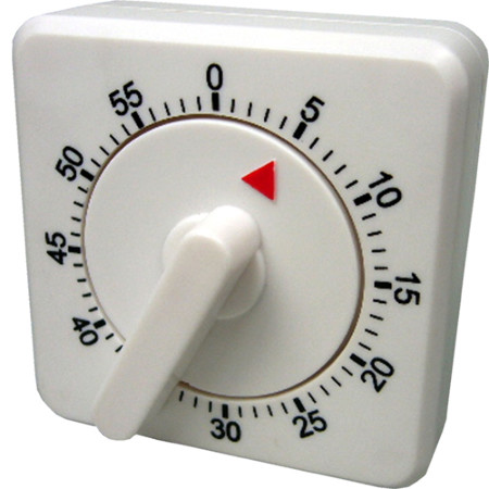 Kurzzeitwecker analog weiss