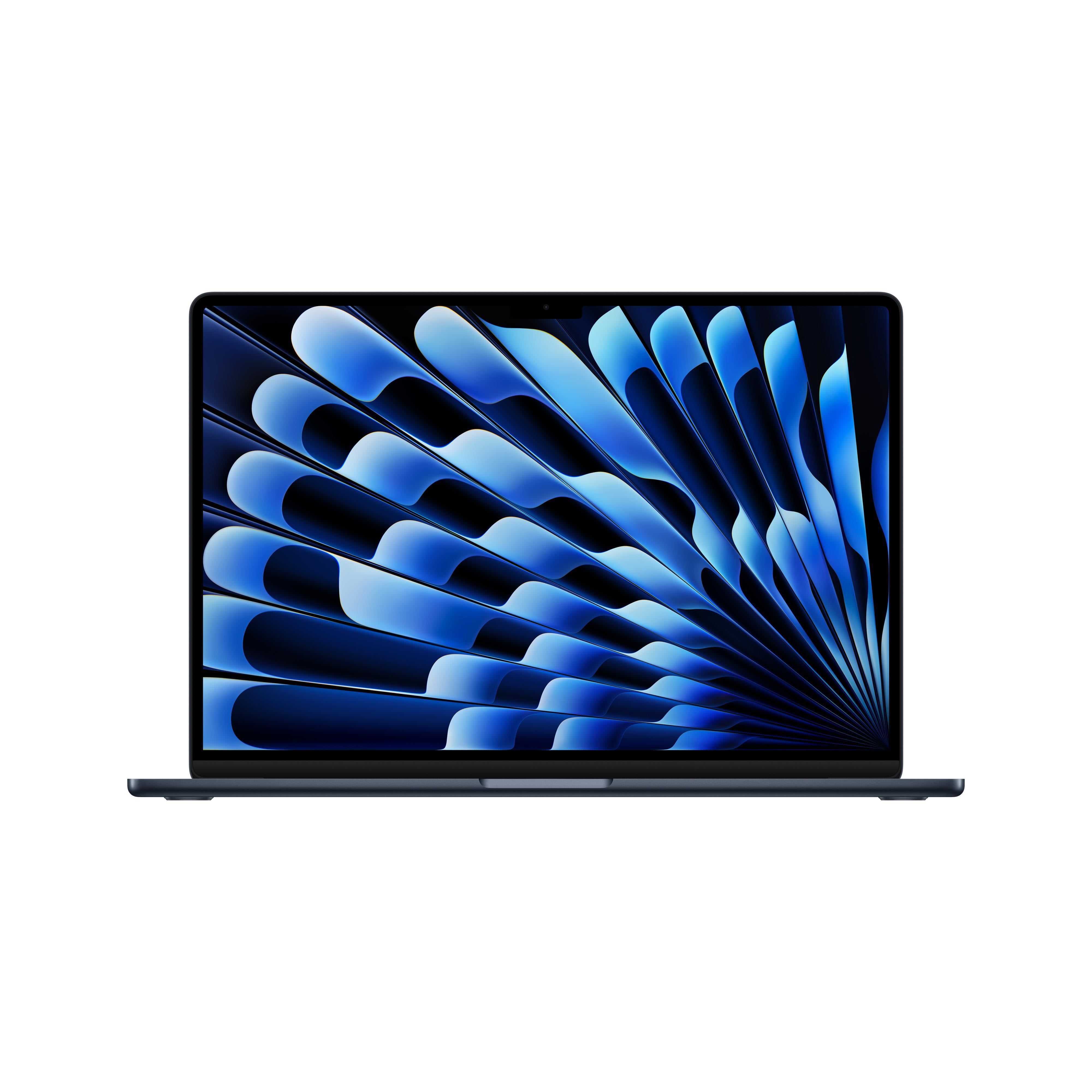 MacBook Air (15"), 2025, Mitternacht, M4, 10-Core-CPU, 10-Core-GPU, 16GB, 256GB