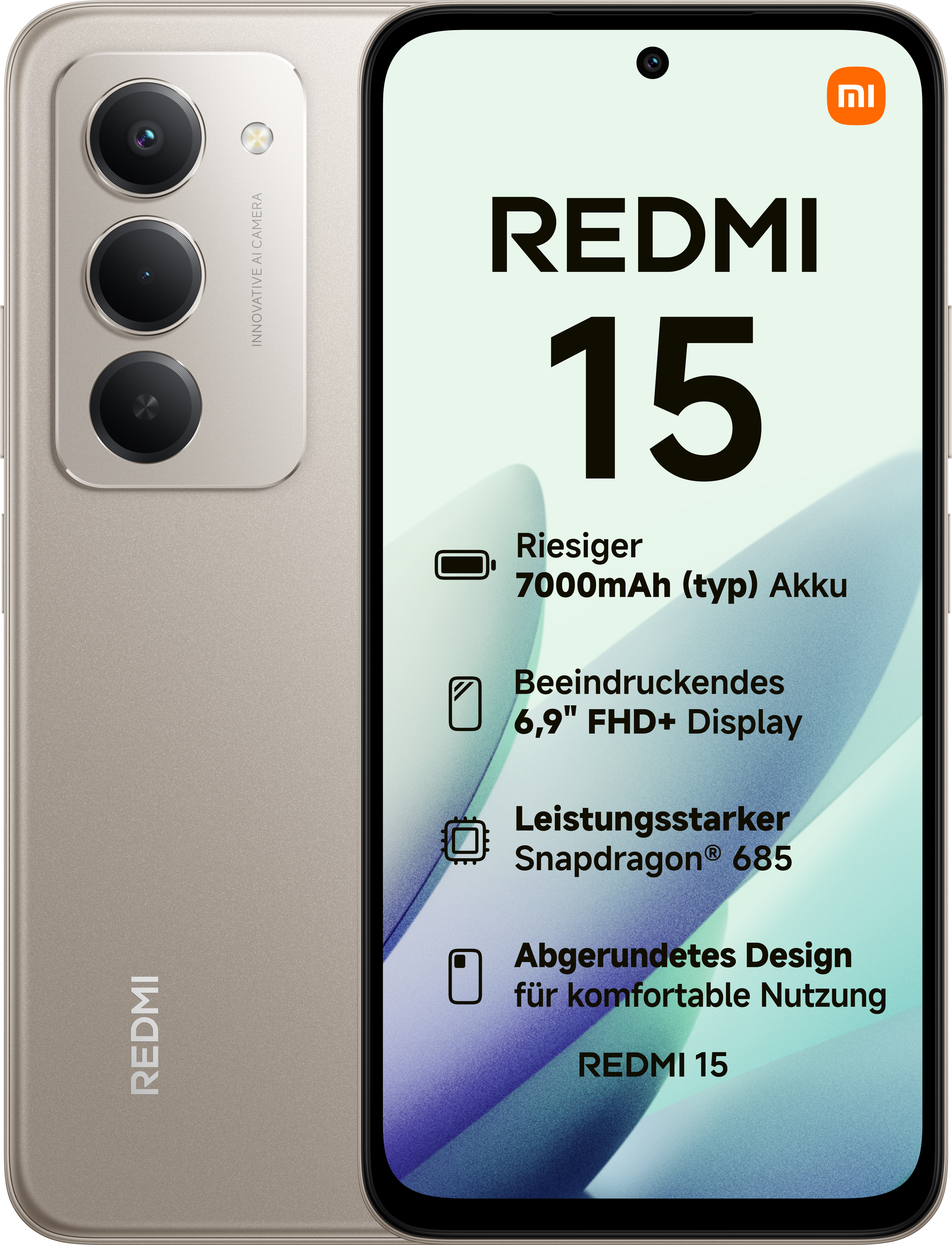 Redmi 15 4G 6GB + 128GB Titan Gray Smartphone