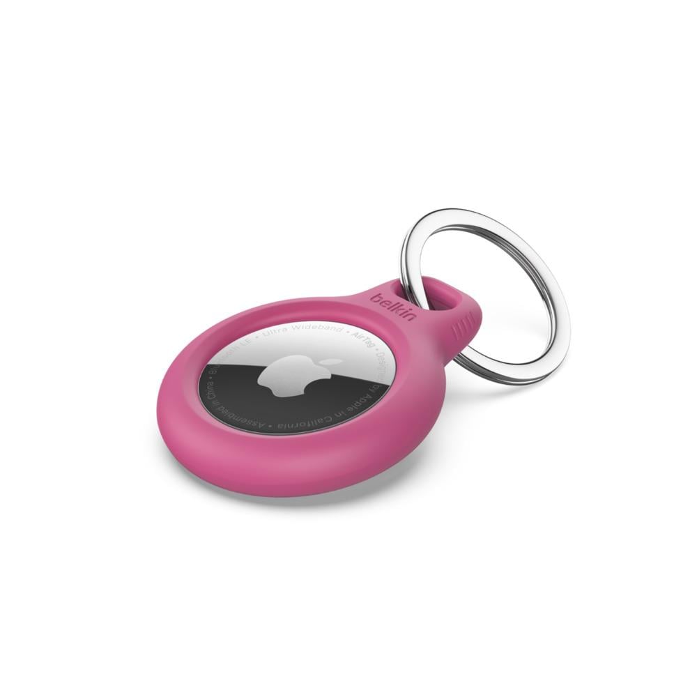 Secure Holder mit Schlüsselanhänger für das AirTag, pink