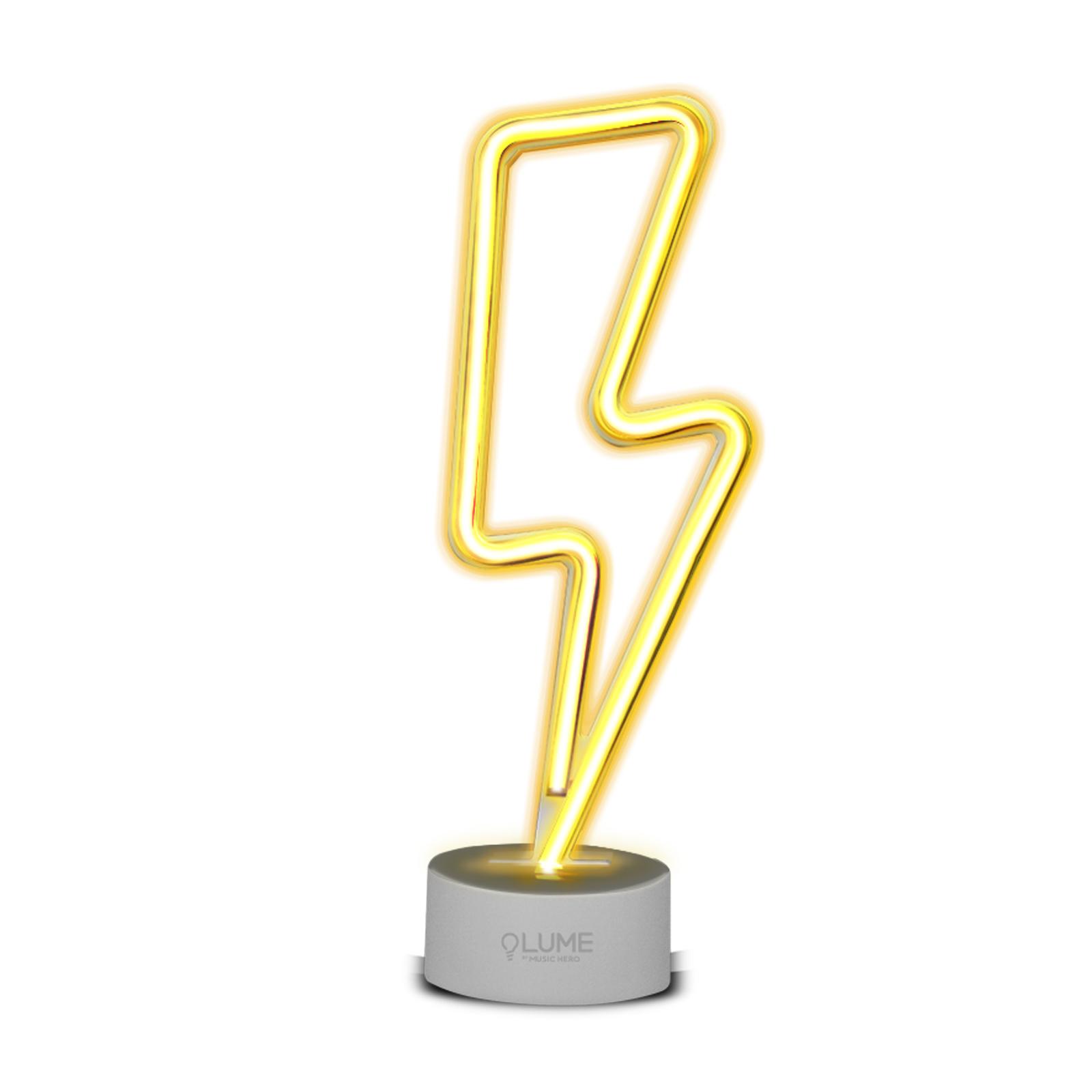 LED-Leuchtschild "Electric Bolt Power" mit Neon-Effekt für den Innenbereich