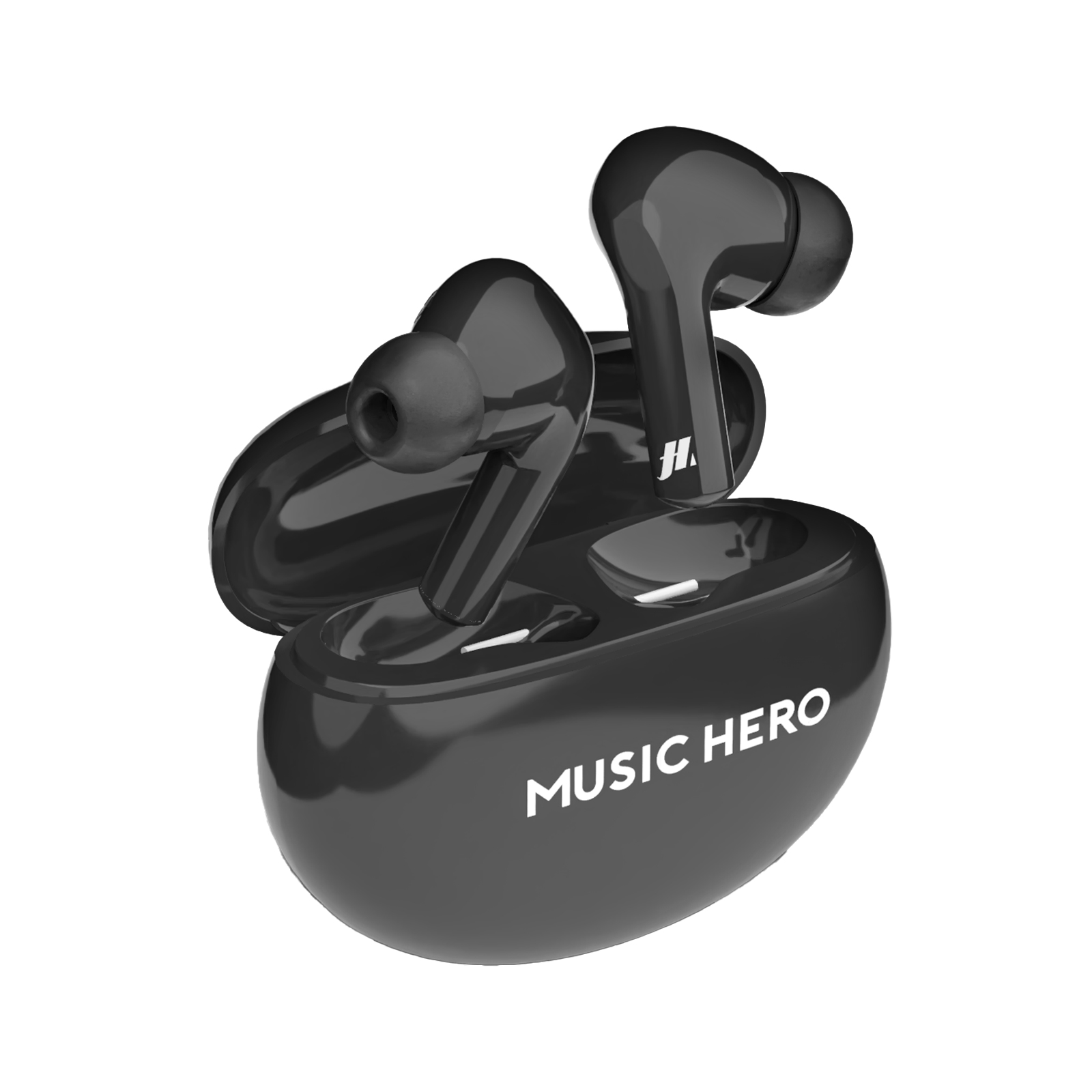 True Wireless Stereo-Ohrhörer mit Mikrofon und Anrufannahme-/Beenden-Taste, Schwarz In-Ear Kopfhörer