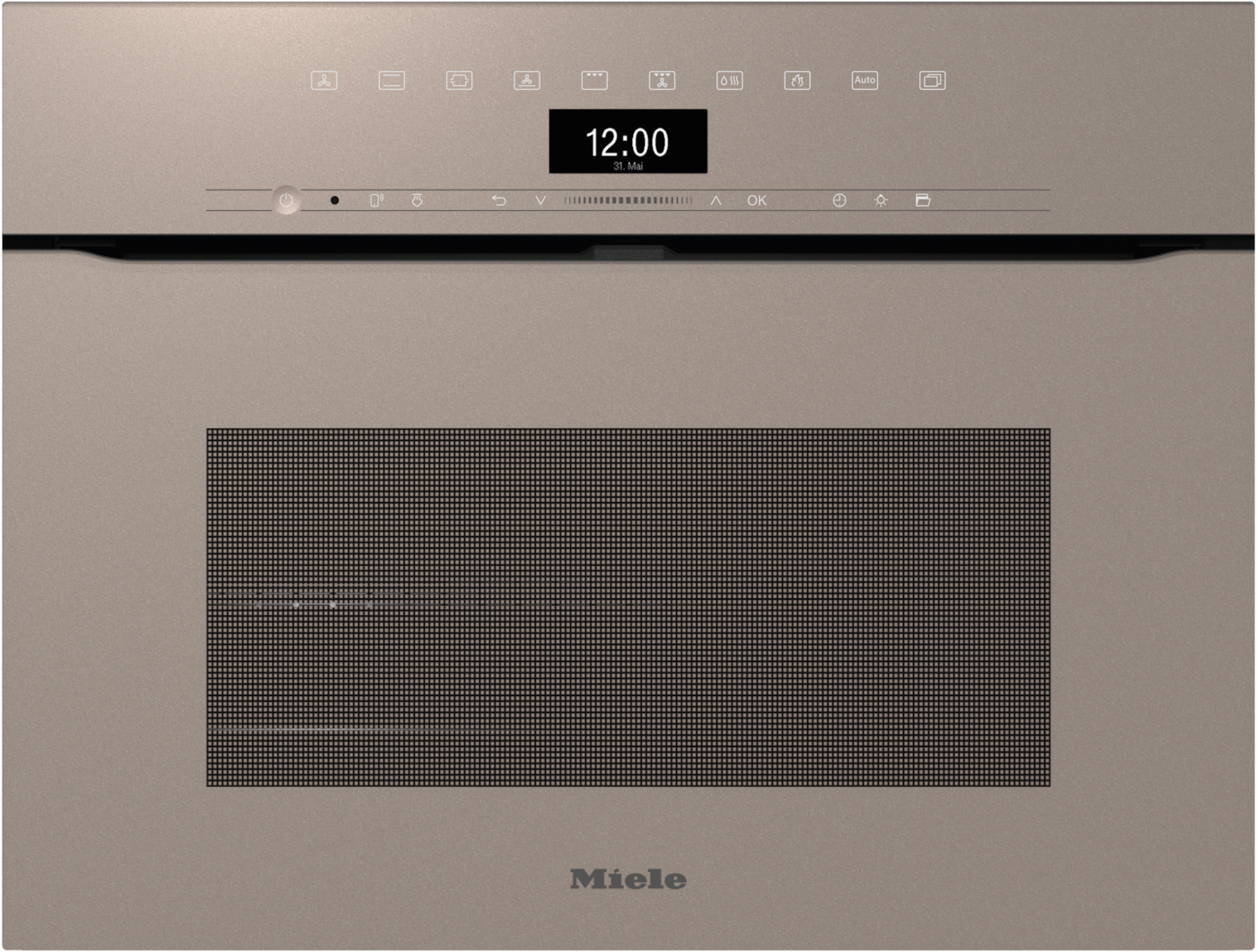 H 7440 BPX Griffloser Kompakt-Backofen Pearlbeige