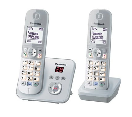 KX-TG6822GS Duo Perlsilber Schnurloses Telefon