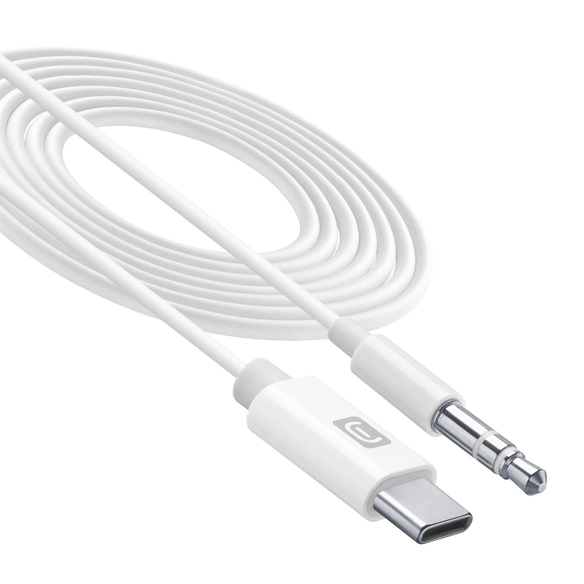 Audio Aux Music Adapter Kabel USB Typ-C zu 3,5mm Klinke White (61433)