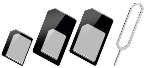 Sim Karten Adapter Set 4 in 1