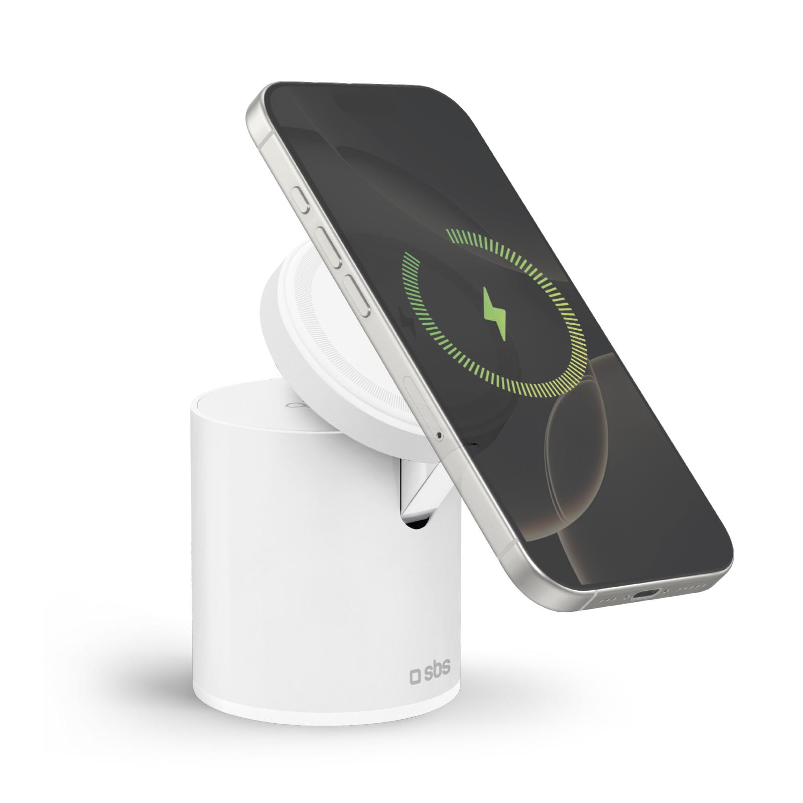 Magnetic Power Dock 2 in 1, Weiß