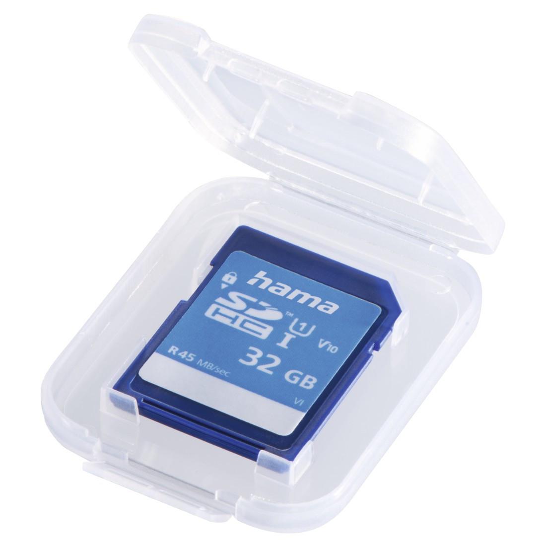 Speicherkarten-Box "SD Slim Box", für 1 Karte, Transparent (00095989)