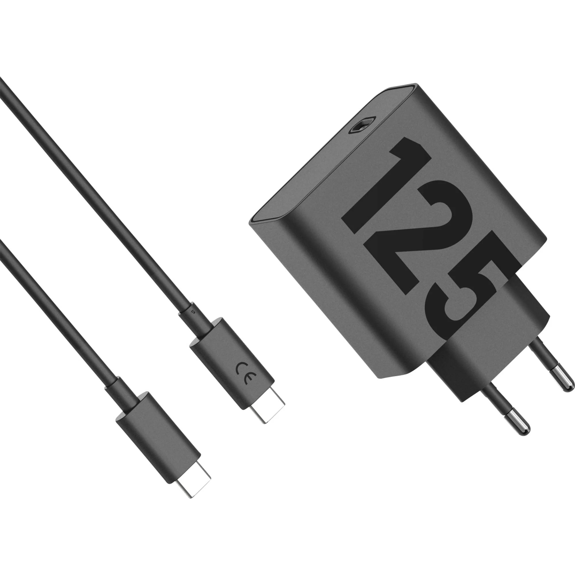 125W-TurboPower™-Ladegerät, Schwarz inklusive USB-C Kabel, 2 m