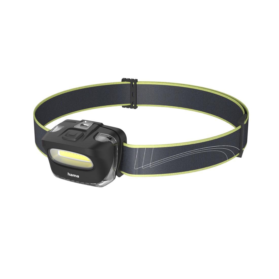 LED-Stirnlampe "HL110", Batterien, COB, Kopflampe zum Joggen, Sport, 2 Modi (00228614)