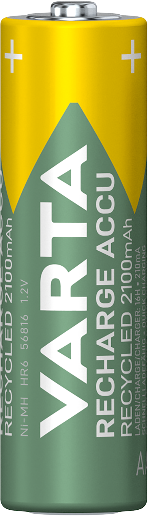 RECHARGE ACCU Recycled AA, 4er Blister Akku