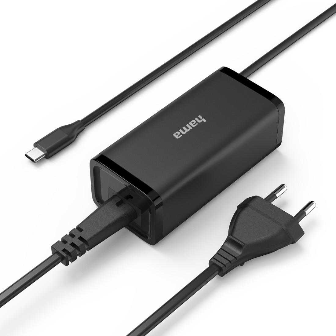 Universal-USB-C-Notebook-Netzteil, GaN, Power Delivery (PD), 5-20V/100W (00200024)