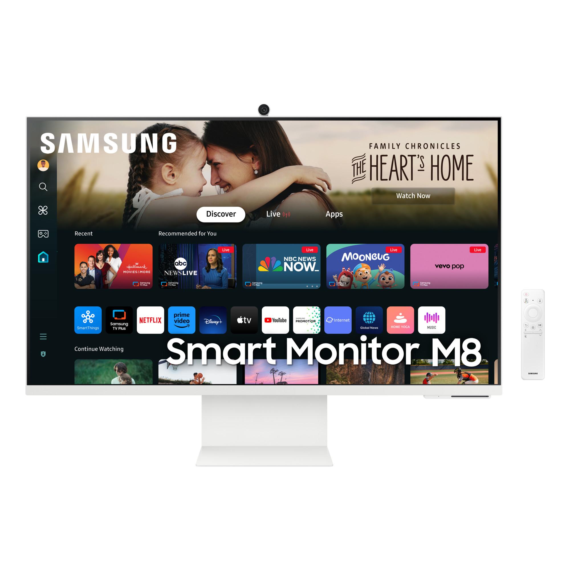 SMART Monitor M80D S32DM801UU, Weiß, 32 Zoll, 4K, VA, 60 Hz, 4 ms