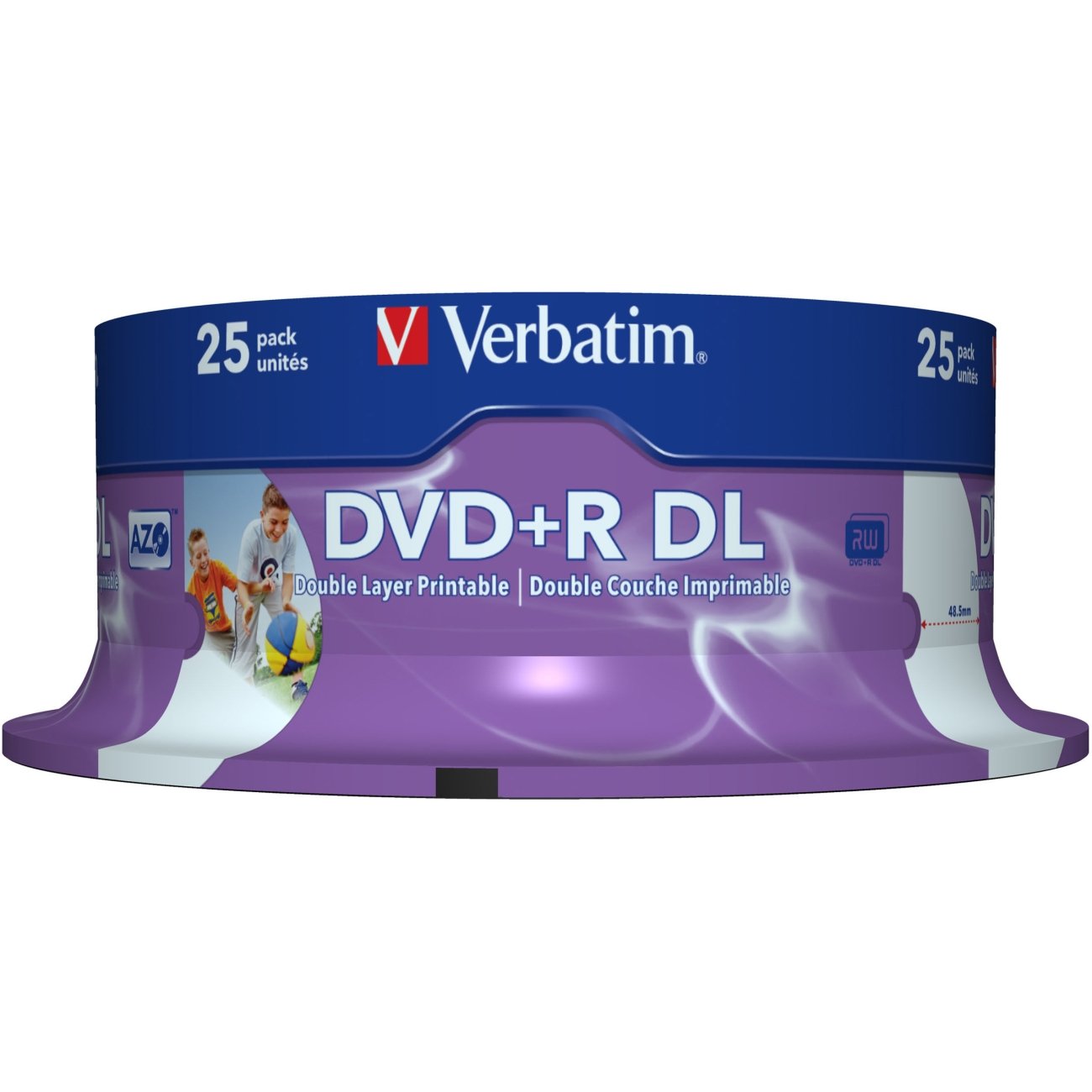 DVD+R Double Layer 8x, 8.5 GB, 25 er Spindel DVD-Rohlinge