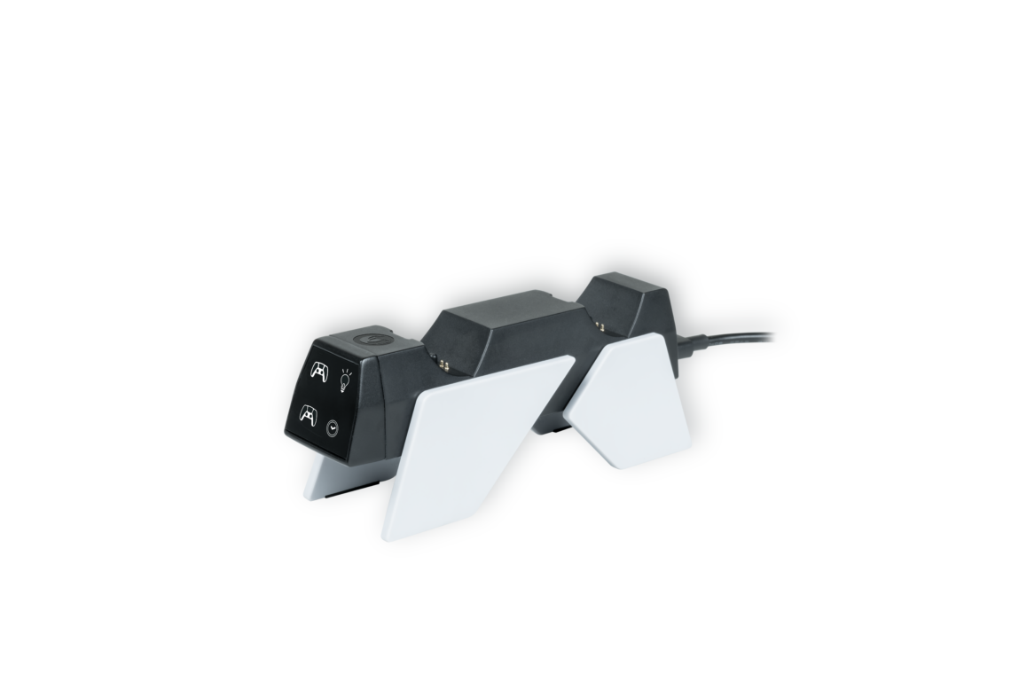 USB Dual-Charger V4 für PS5 Controller, Schwarz/Weiß