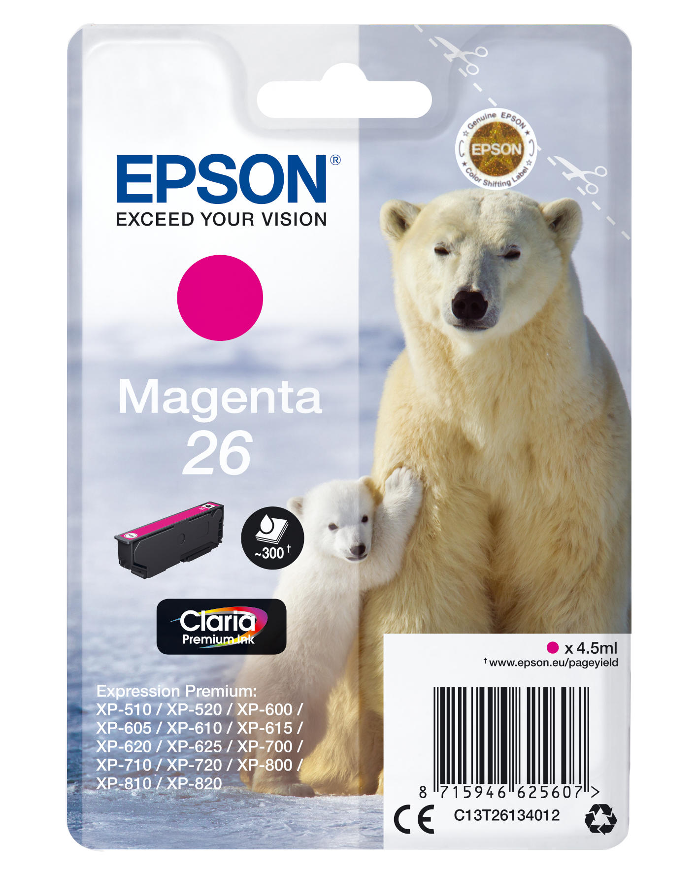 C13T26114012 Eisbär magenta Druckerpatrone