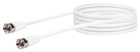 SAT Anschlusskabel (90 dB) KVCHQ30 - F-Stecker, 3m, weiß